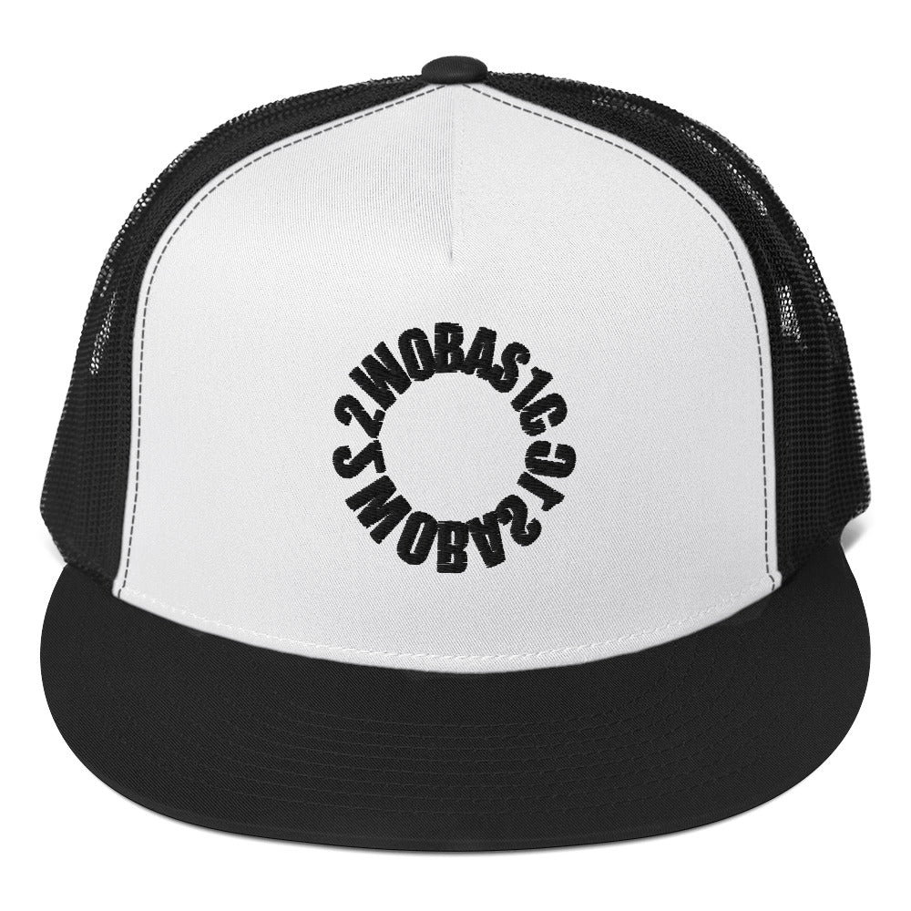 Black and White Trucker Cap