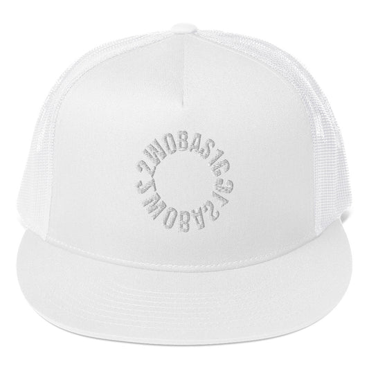 All White Trucker Cap