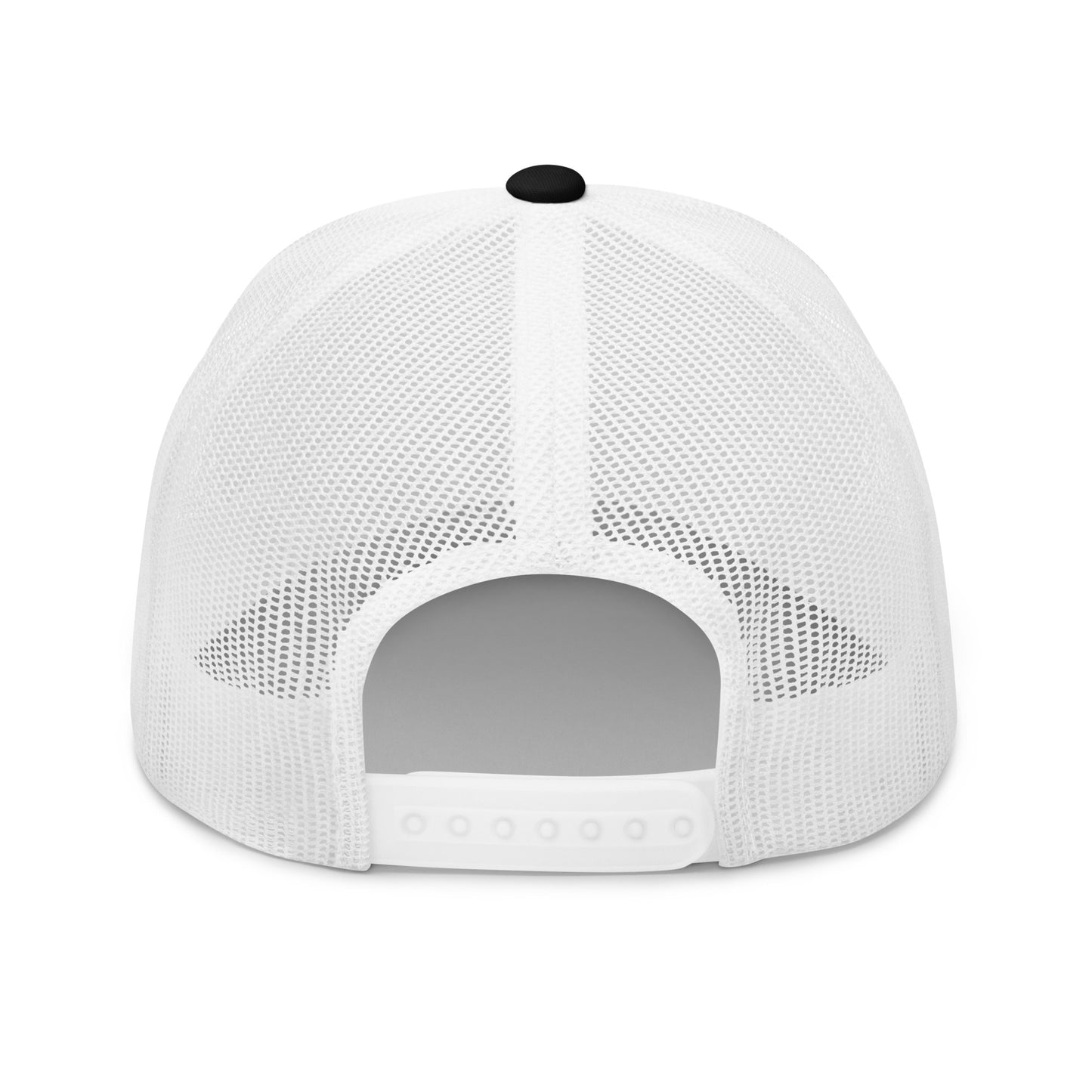 Black and White Retro Trucker Cap