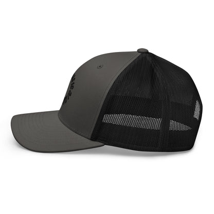 Charcoal and Black Retro Trucker Cap